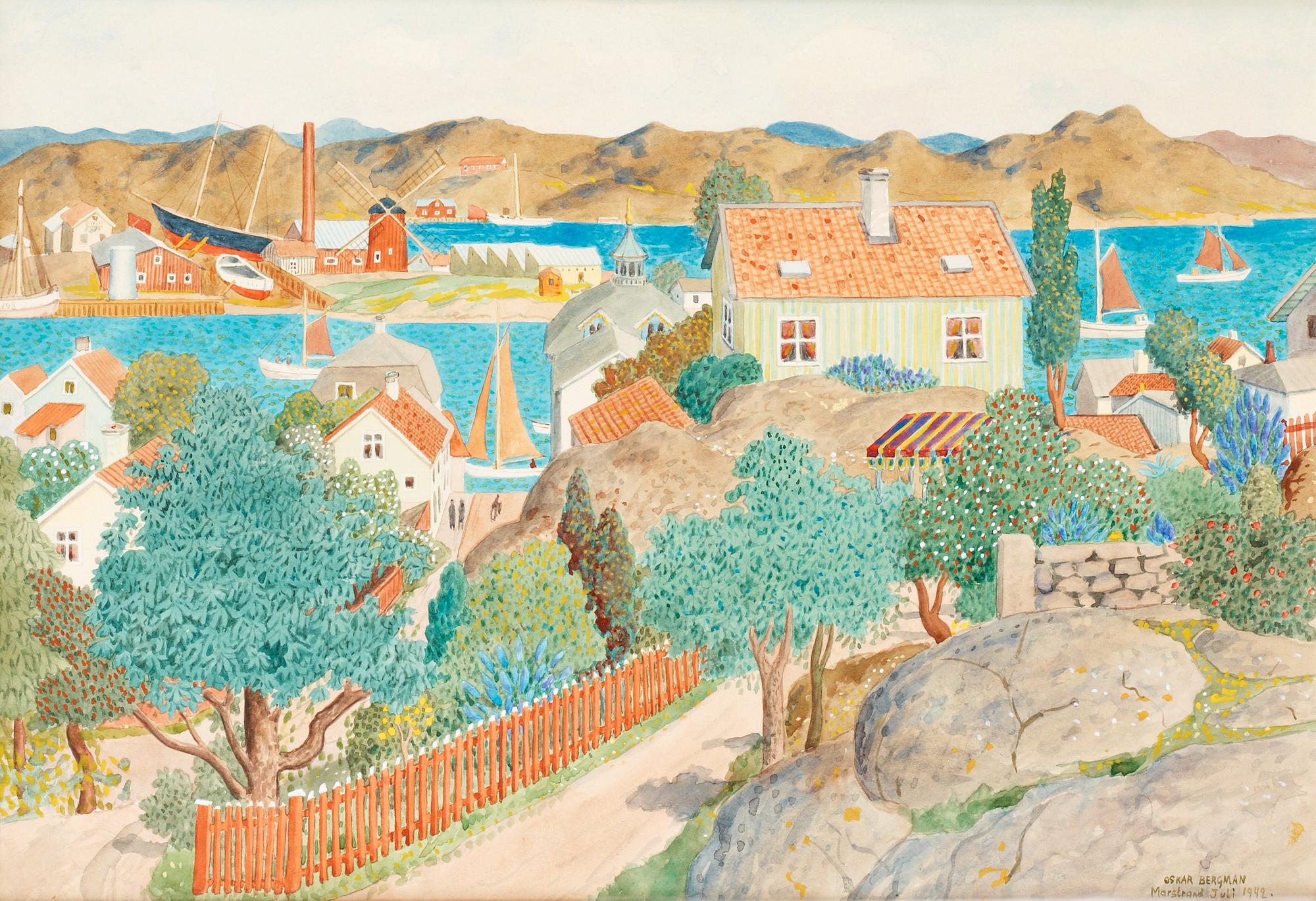 Oskar Bergman, "Från Marstrand" (From Marstrand).
