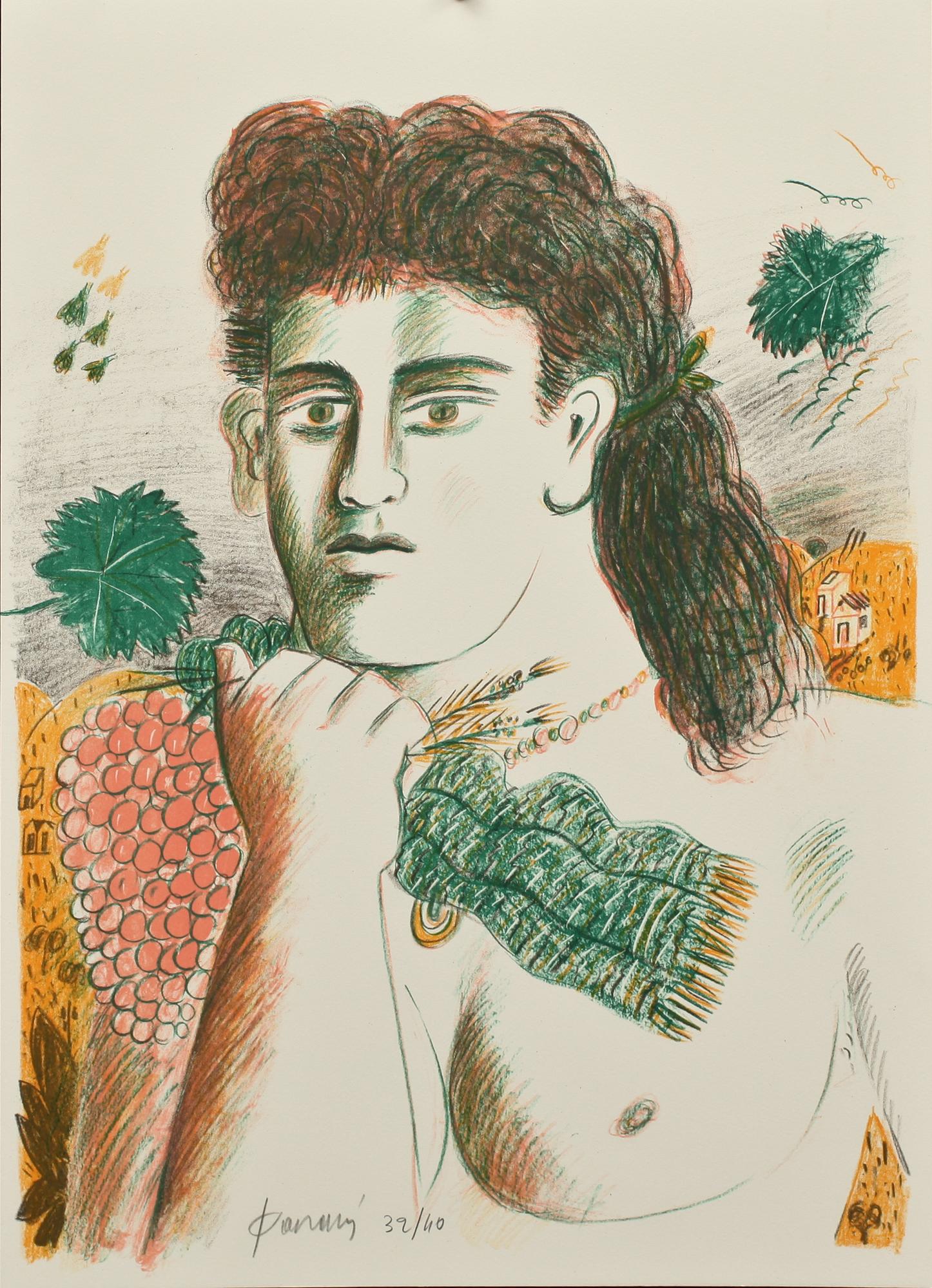 ALEXANDRE FASSIANOS, 2 st, färglitografier, sign o numr 14/40 o 39/40.