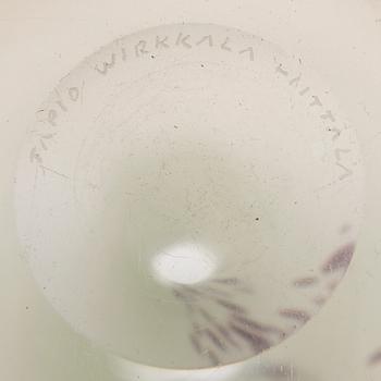 An art glass object,  model 3278, signed Tapio Wirkkala - Iittala.