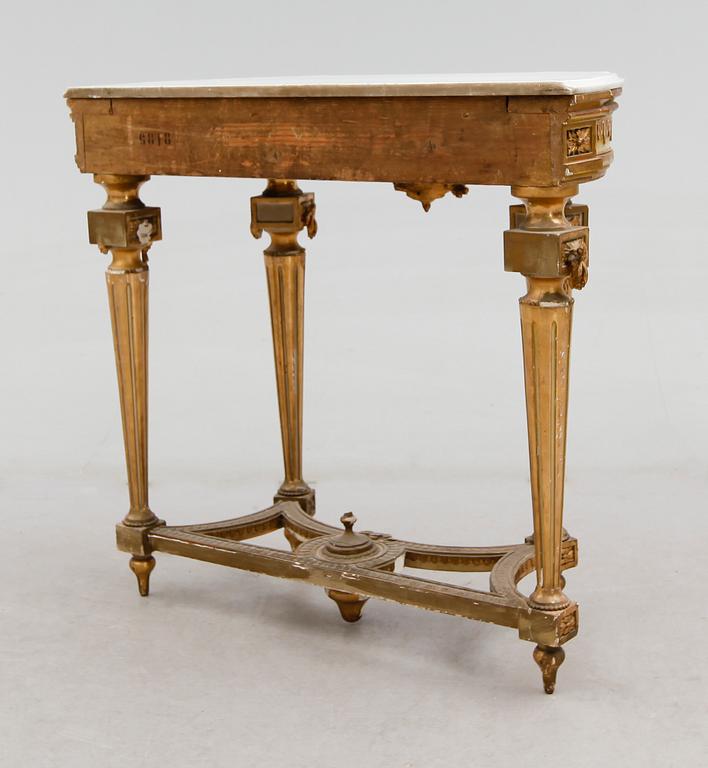 KONSOLBORD, gustaviansk stil, 1900-talets första hälft.