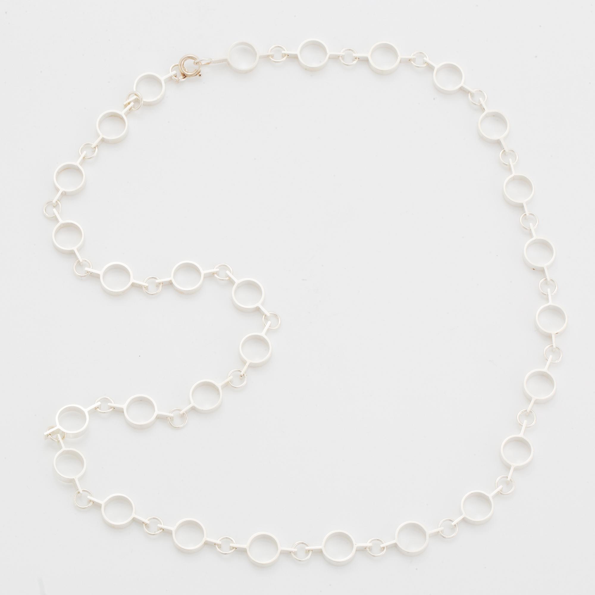 A Jorma Laine (likely) necklace in silver.