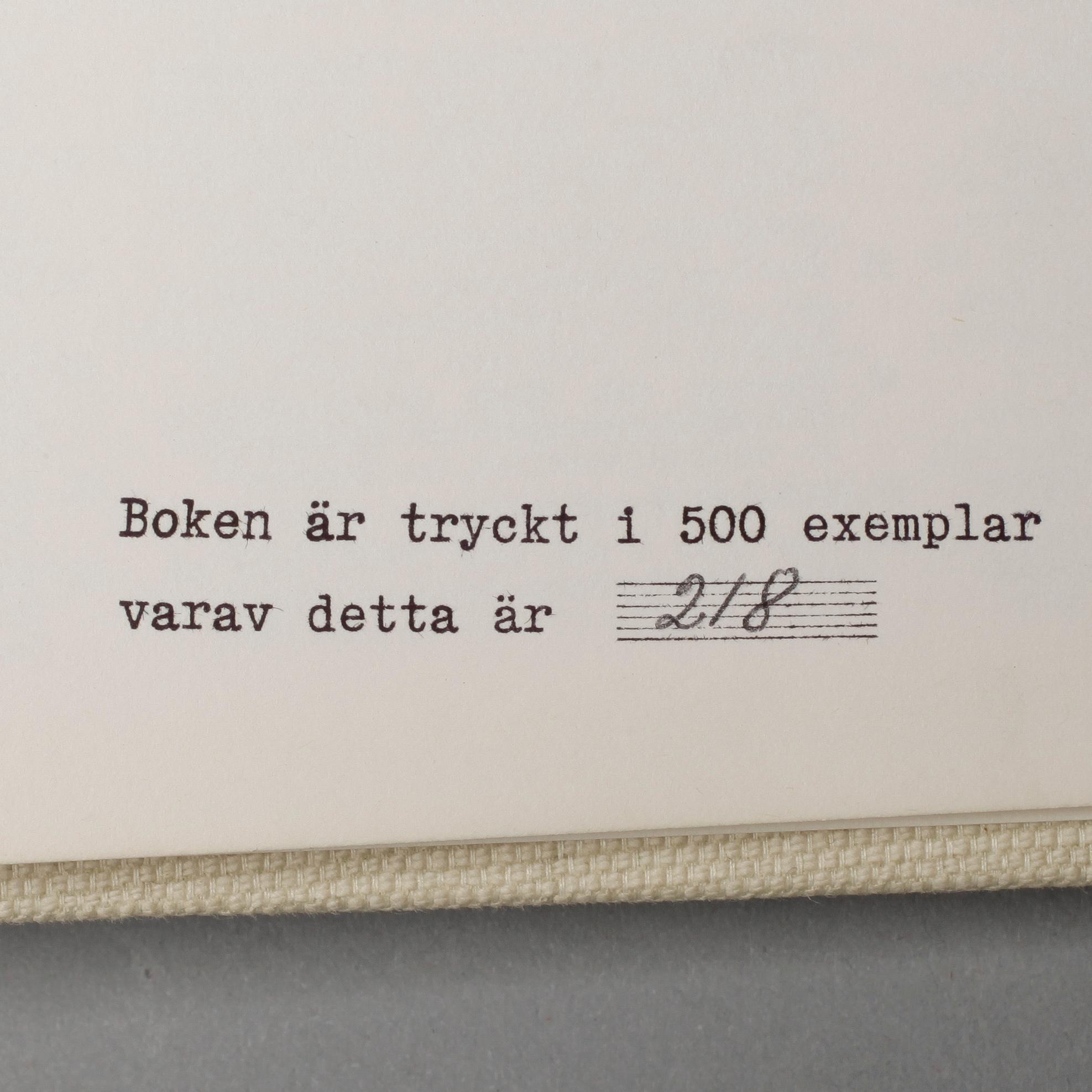 KONSTBOK, Joan Miró, Fotoscop, Det Visuella Språket, Galerie Börjeson, numrerad 218/1500, 1975.