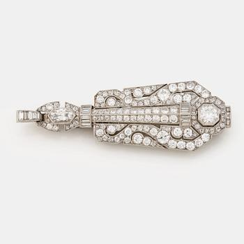 901. A pair of lorgnettes set with old- single- and baguette cut diamonds.