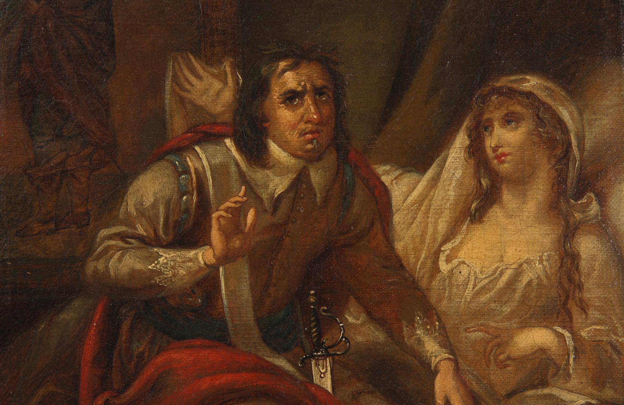 OKÄND KONSTNÄR, olja på duk, 1800-tal.