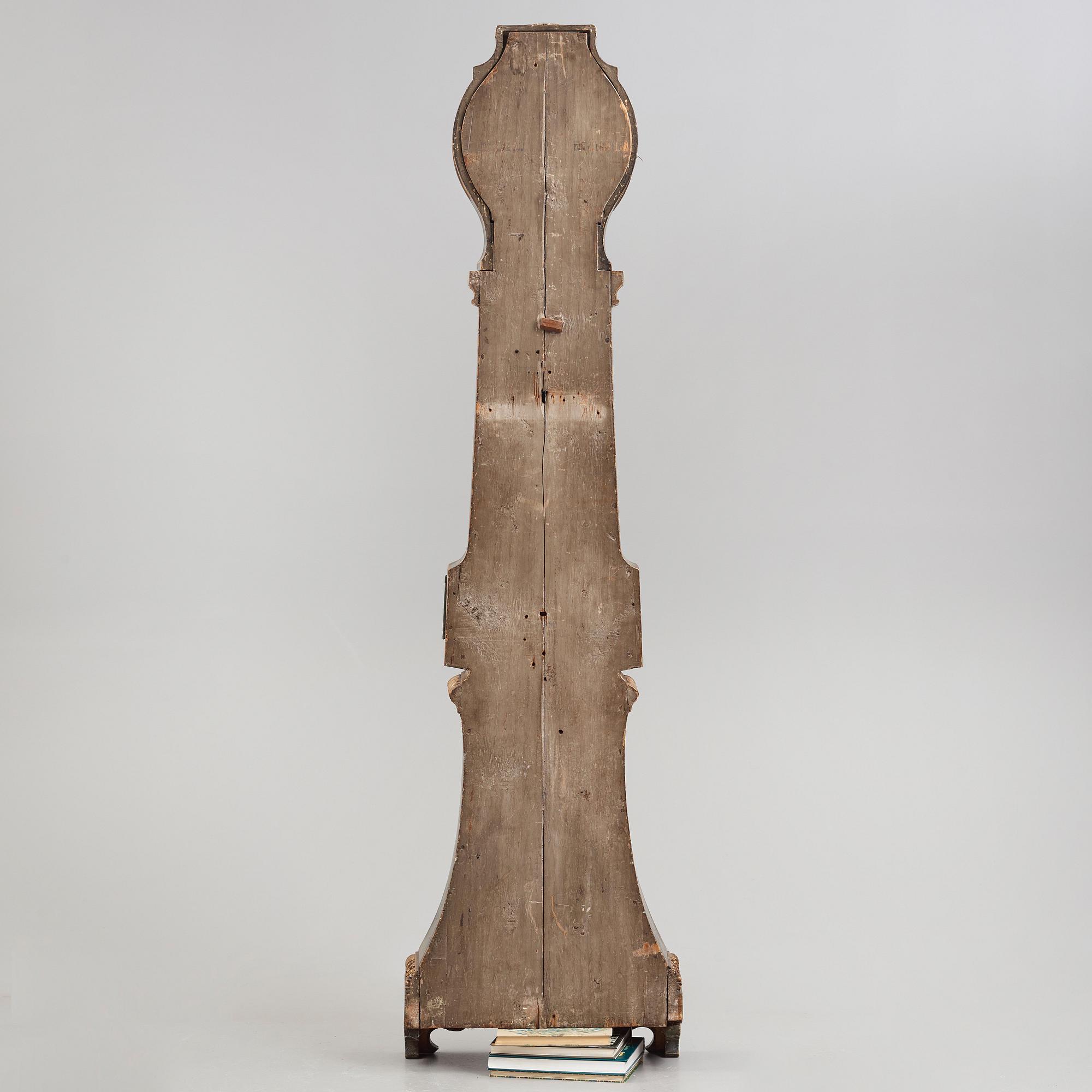 A Gustavian late 18th century longcase clock.