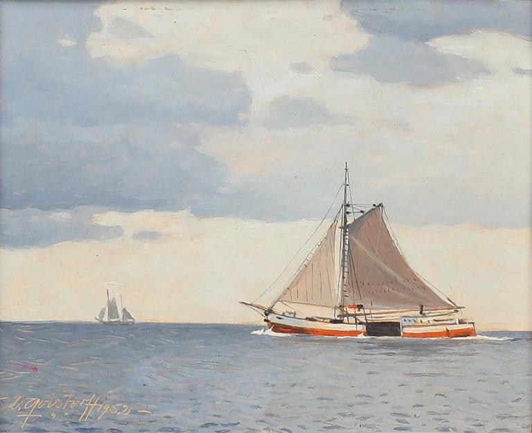 Victor Qvistorff, sailing boat.