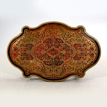 A Boulle style table around 1900.