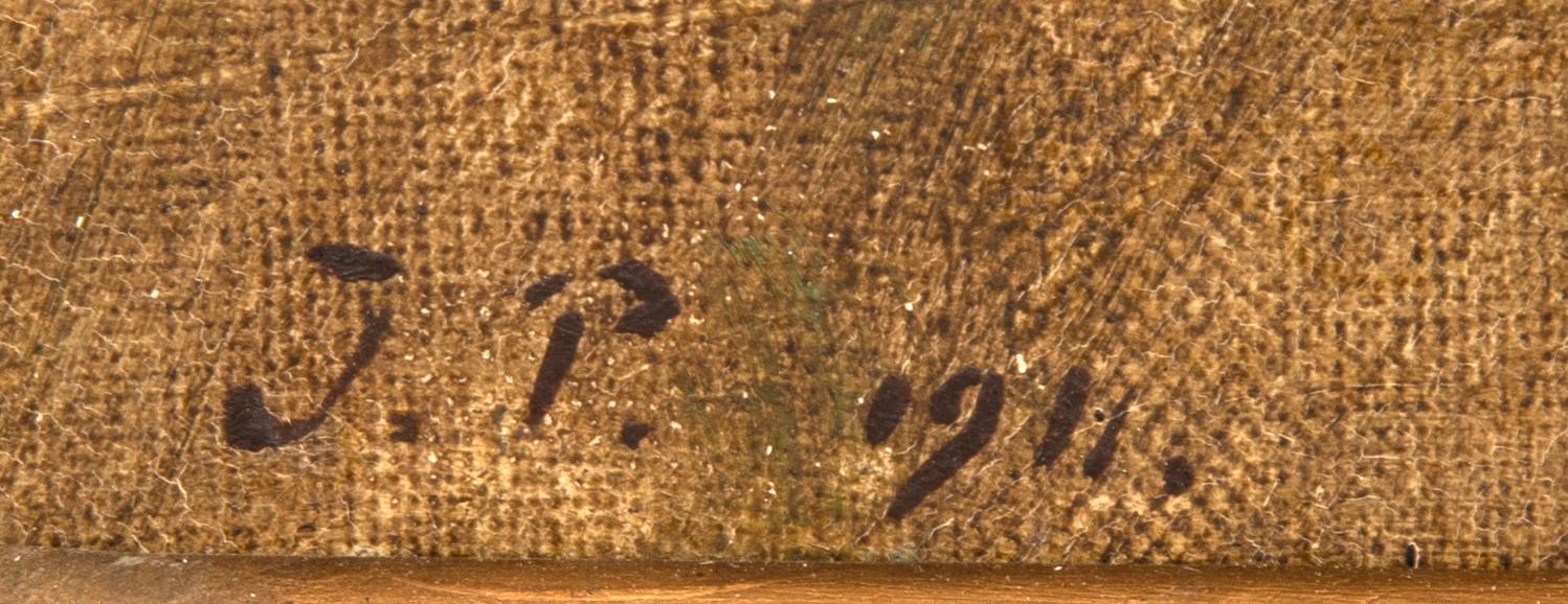 Julius Paulsen, olja på duk signerad och daterad 1911.