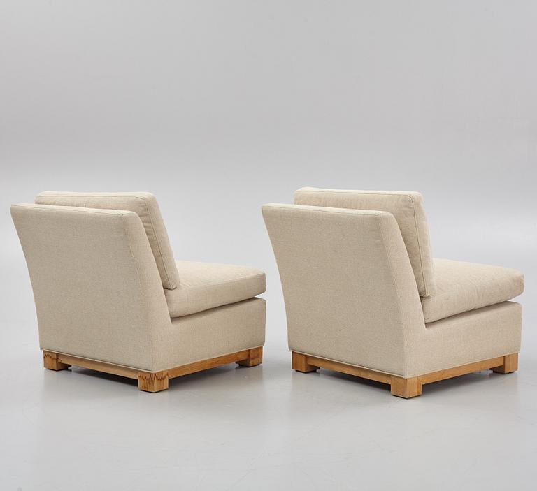 A pair of 'Slettvoll easy chairs, Norway.