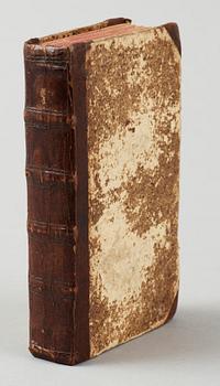 BOK, "Om tankar i witterhetsarbeten samtal" I-III i en vol, av AM. Sahlstedt, Stockholm 1756-58.