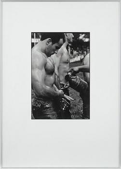 TINE HARDEN, fotografi, silvergelatin, a tergo ram signerad o daterad 1991 på etikett.