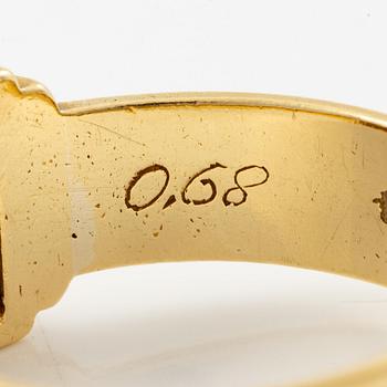 Wiwen Nilsson, a ring, 18K gold with a round brilliant-cut diamond, Lund 1964.