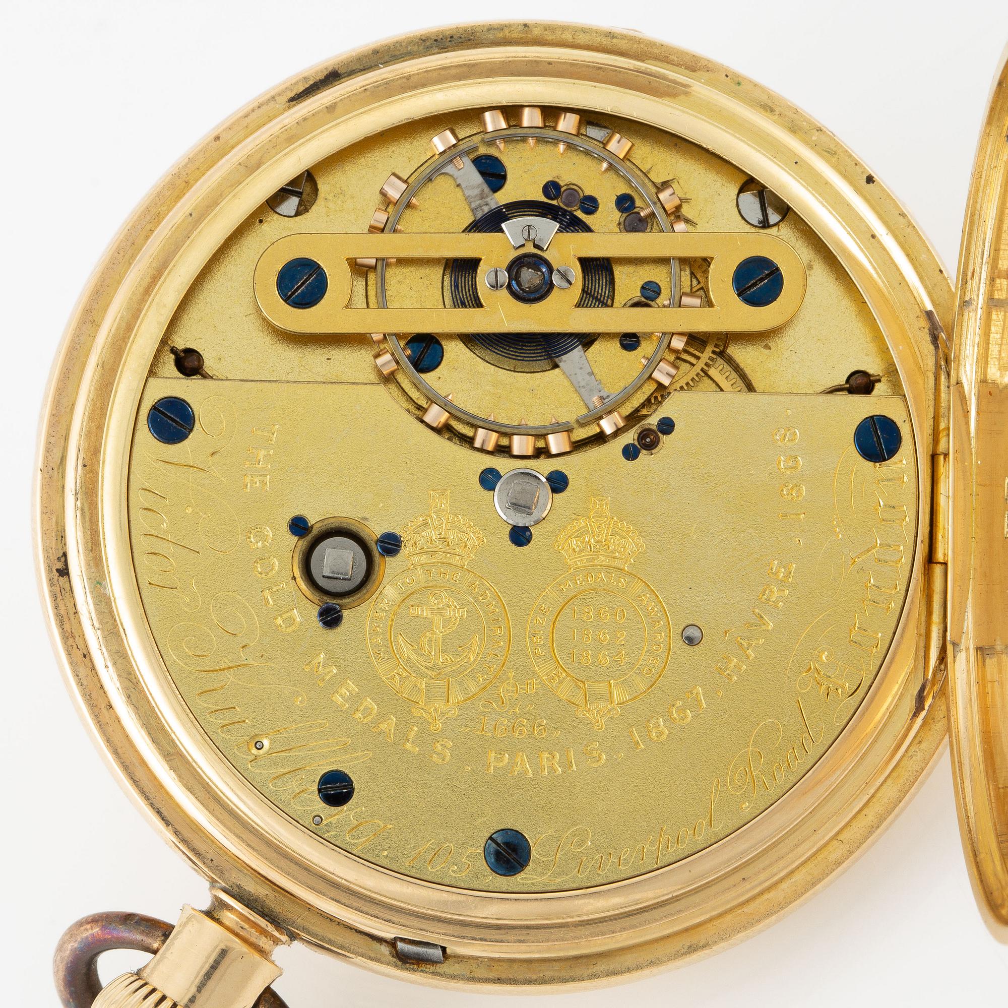 Victor Kullberg, London, hunter, "Power reserve", ca 1870.