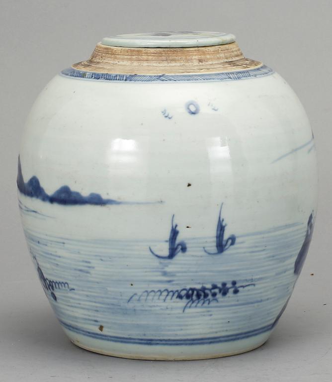 URNA, porslin, Kina, 1800-tal.