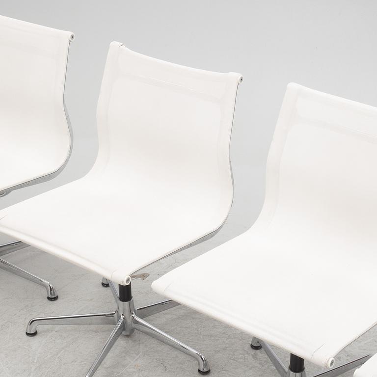 Charles & Ray Eames, four of model EA 108 chairs, ICF, 1980s.