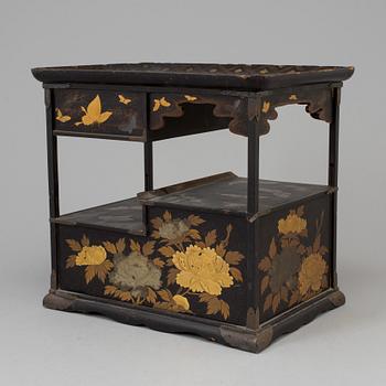 A Japanese miniture cabinet, Meiji period (1868-1912).