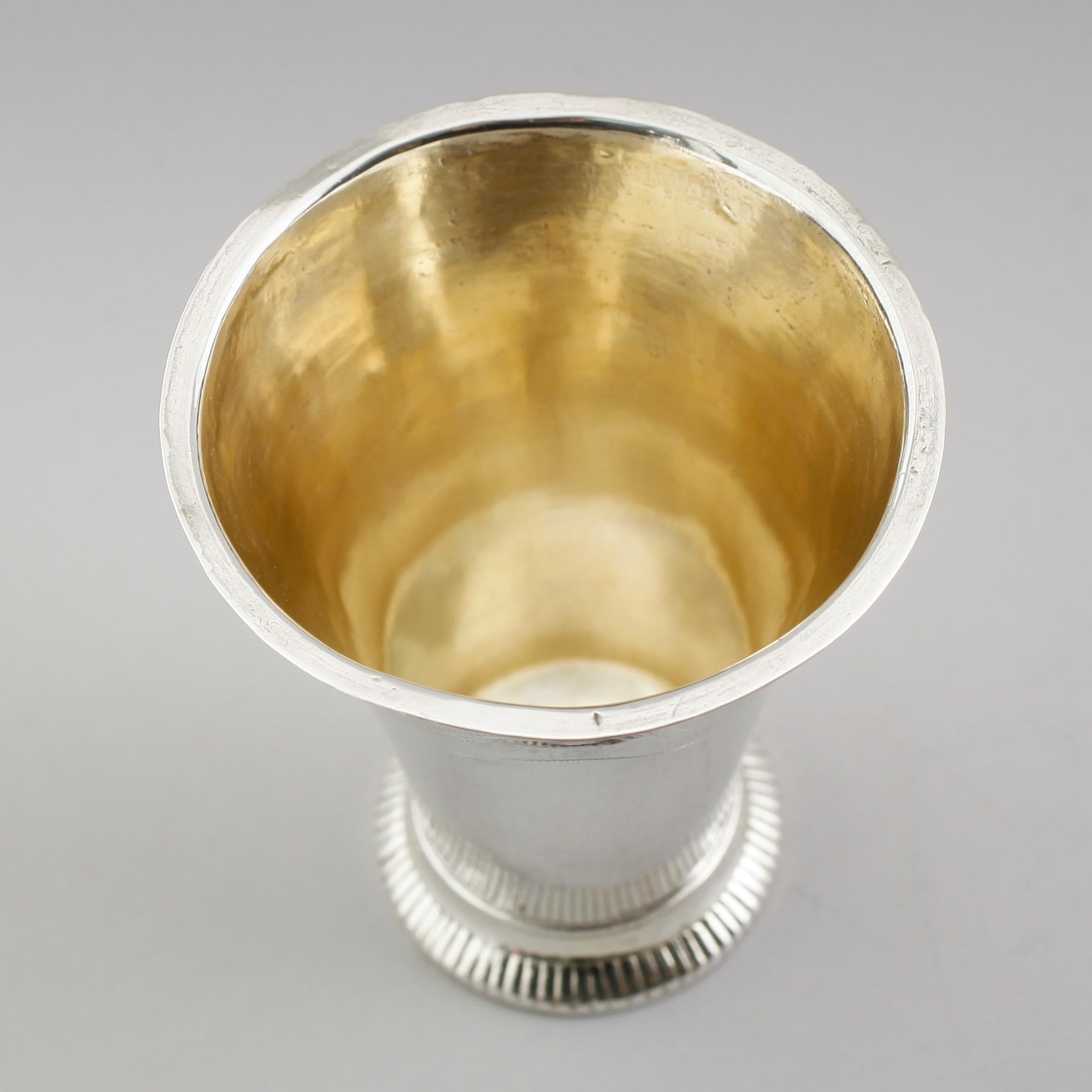 BÄGARE, silver, Carl Ahlstrand, Askersund 1792. Vikt ca 55 gram.