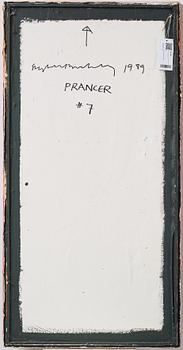 Stephen Buckley, mixed media, signed and dated 1989 on verso.