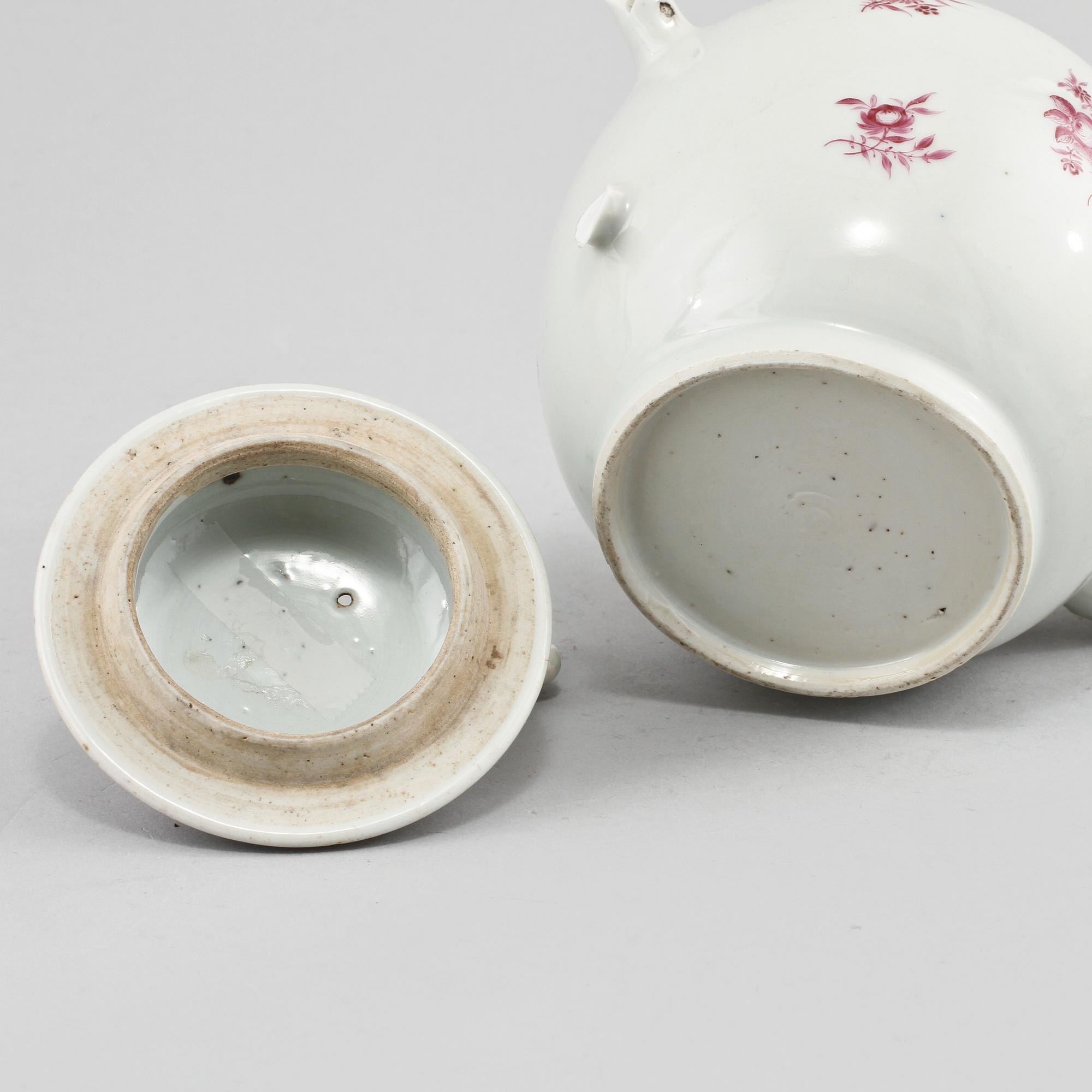 TEKANNA, porslin, Kina, 1700-tal.