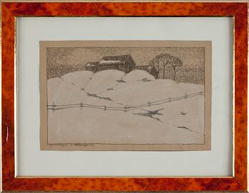 Wilhelm Kåge · WILHELM KÅGE, litografi. Sign o dat 1913.