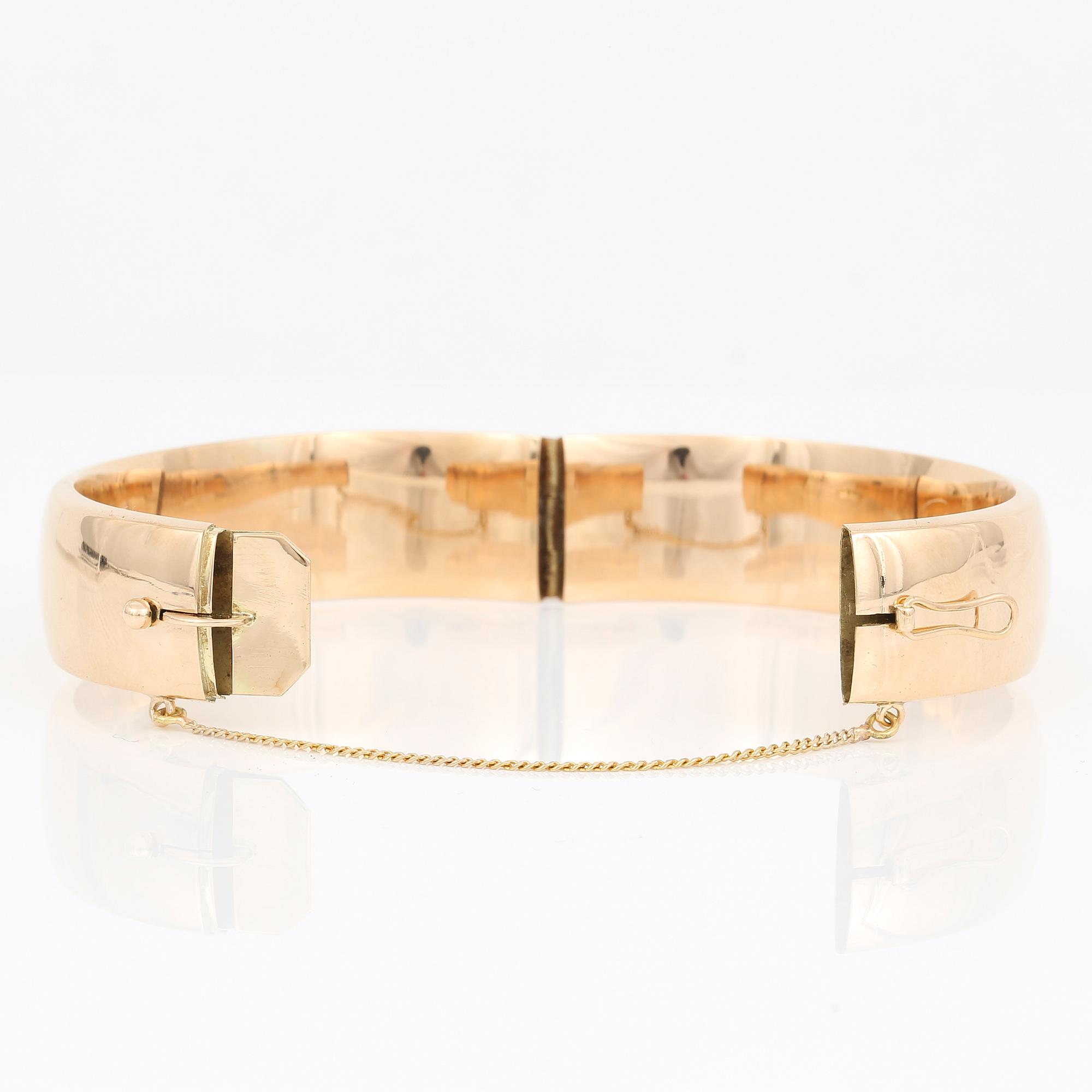 ARMBAND, 14K guld. Helsingfors, Finland 1962. Vikt 28,83 gram.