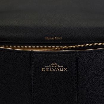 A Delvaux "Brillant" ladies handbag in black colored leather.