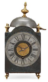 557. A French 18th century lantern clock.