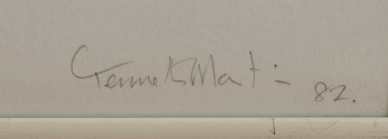 KENNETH MARTIN, colour serigraph signed dated and numbered -82 52/60.