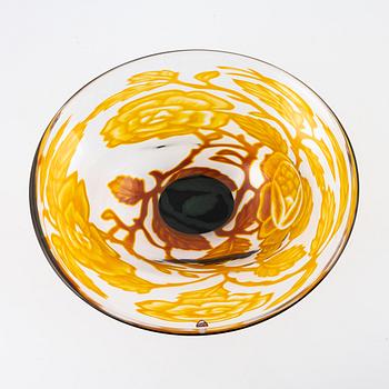 Eva Englund, a graal glass bowl, Orrefors, Sweden, 1980.