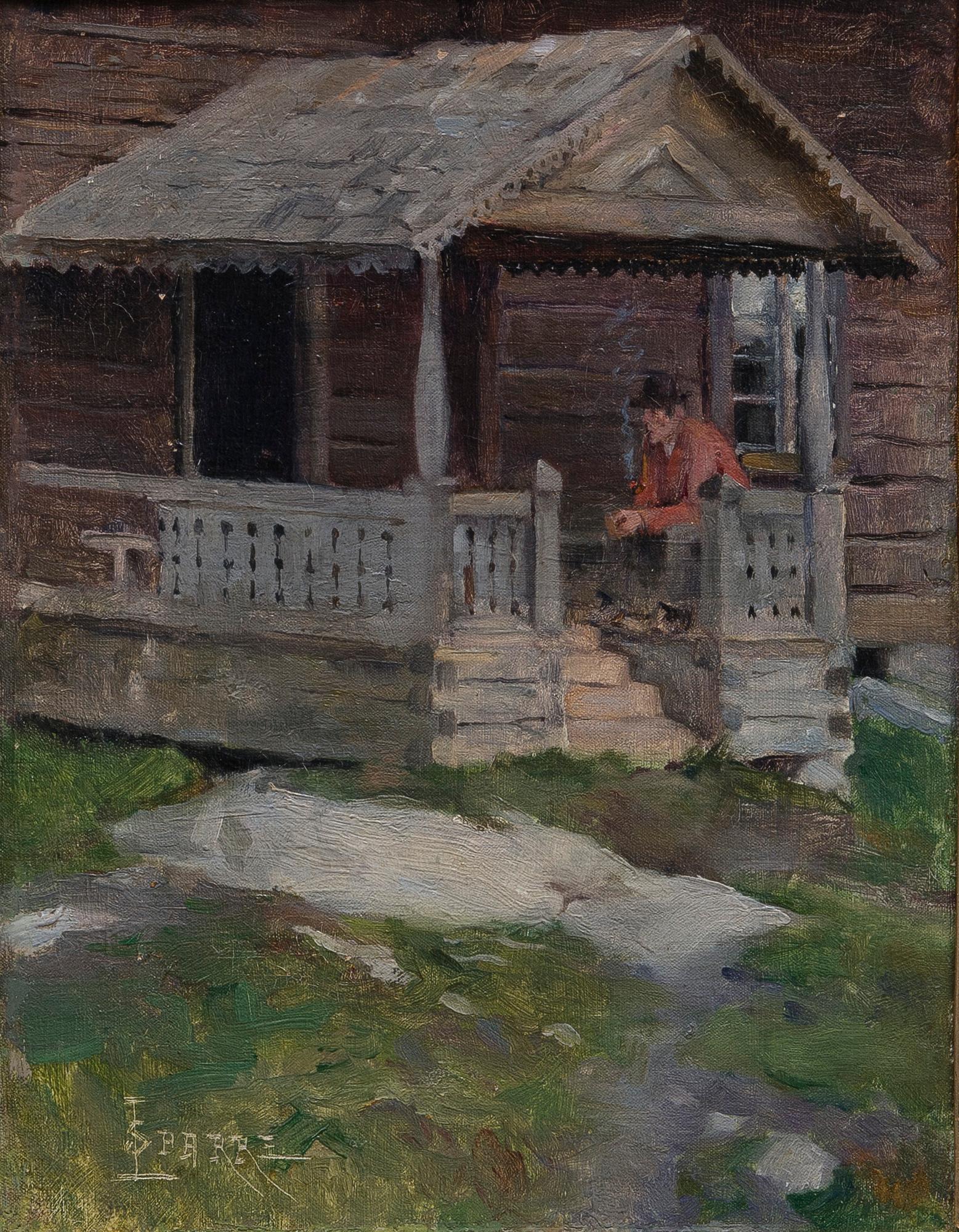 LOUIS SPARRE, oil on canvas, signed.