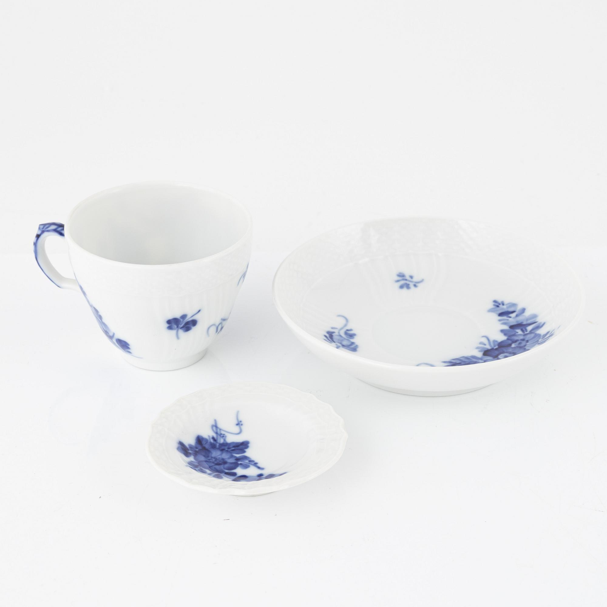 Royal Copenhagen, a 25-piece porcelain coffee service, Denmark.