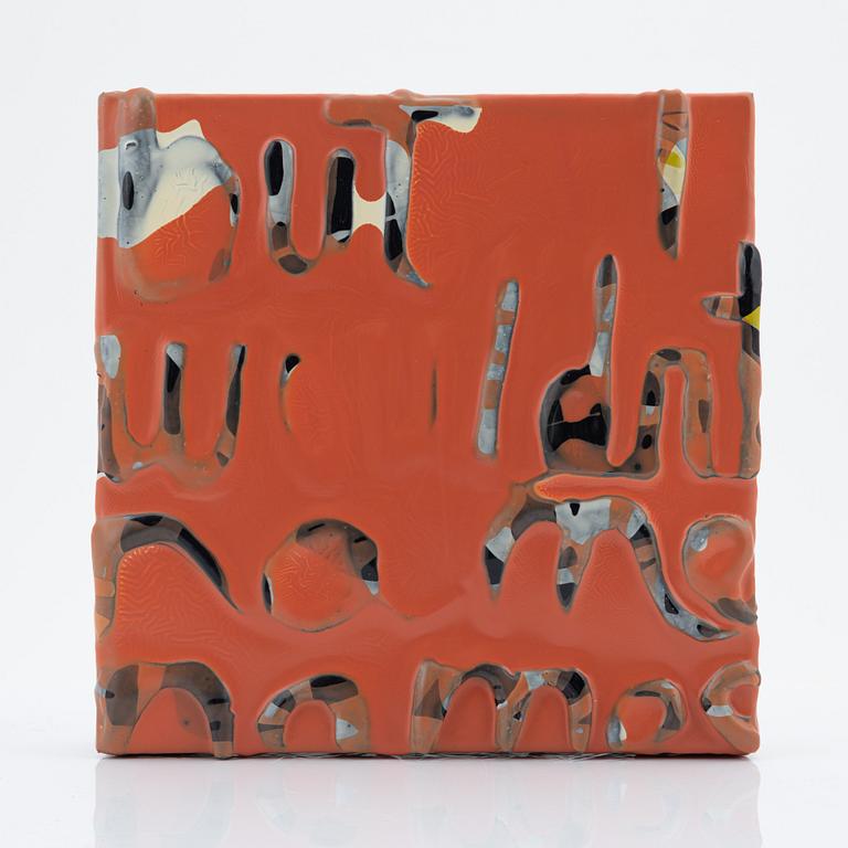 Maria Chevska, kaolin on canvas, signed M. Chevska and dated 2002 on verso.