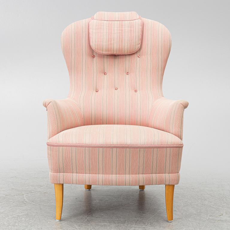 Carl Malmsten, Armchair, “Farmor”, AB O.H. Sjögren, second half of the 20th century.