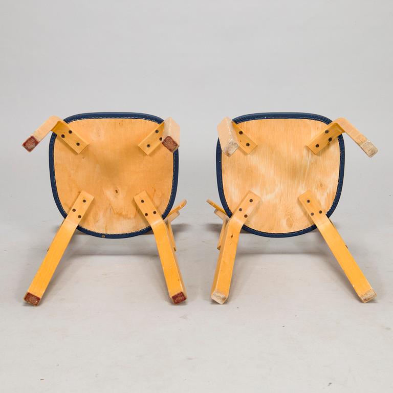 Alvar Aalto, a set of four '69' chairs for Artek, 1970s/80s.