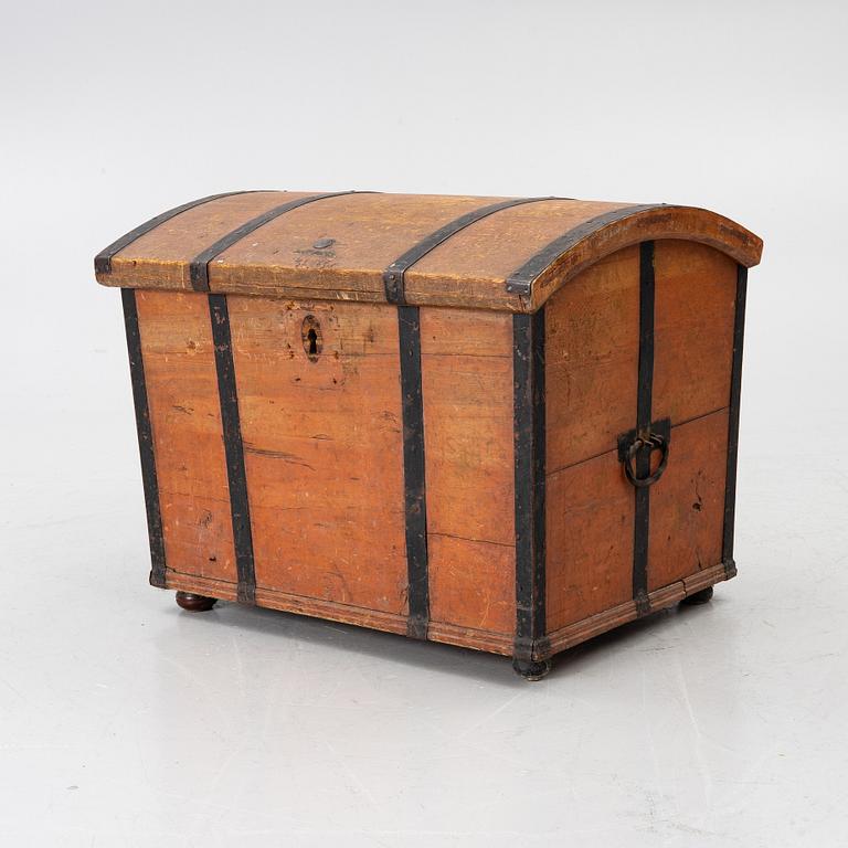 A folk art chest, Northern Sweden, 1850.