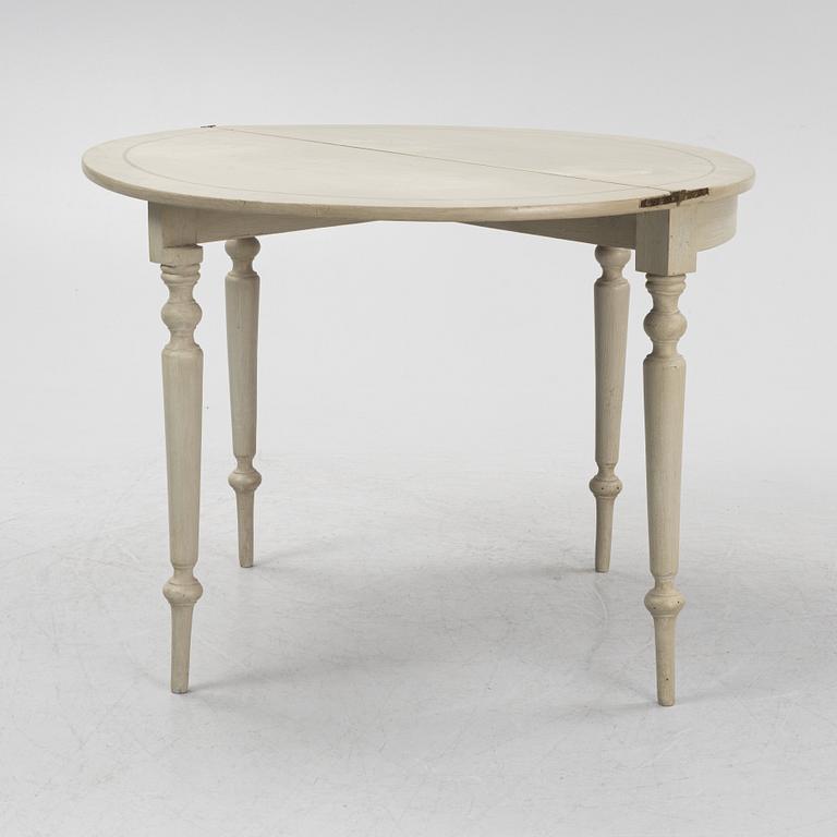 A painted table, later part of the 19th Century.