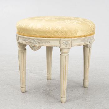 Stool, Gustavian, around 1800.