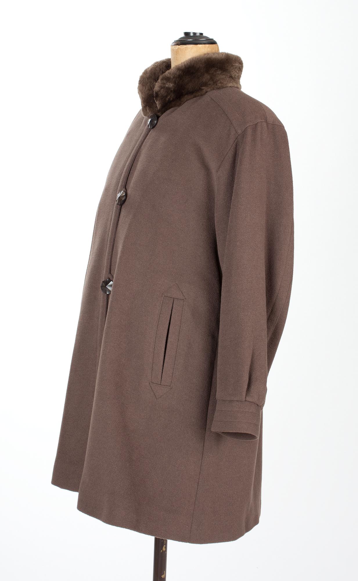 An Yves Saint Laurent wintercoat.