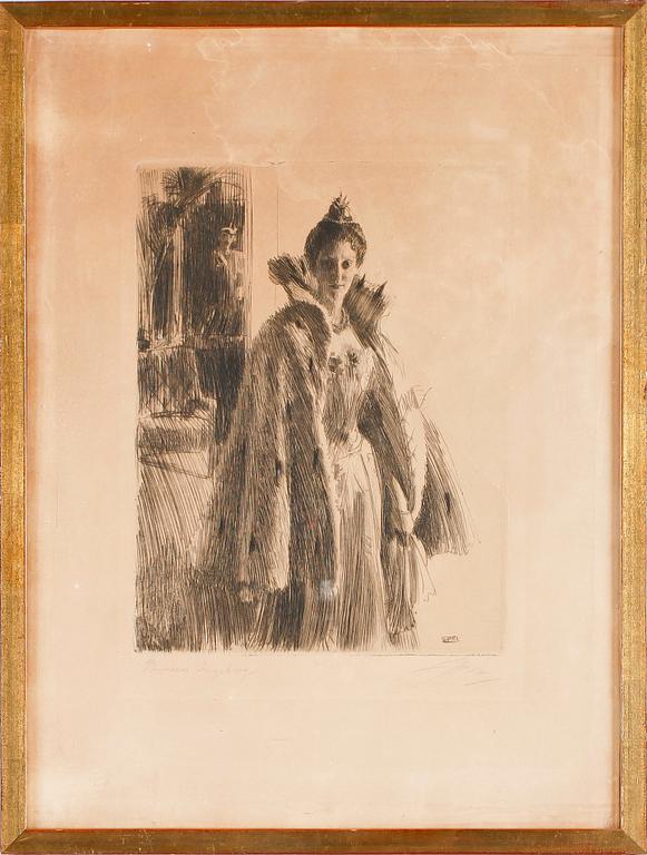 ANDERS ZORN, etsning, sign.