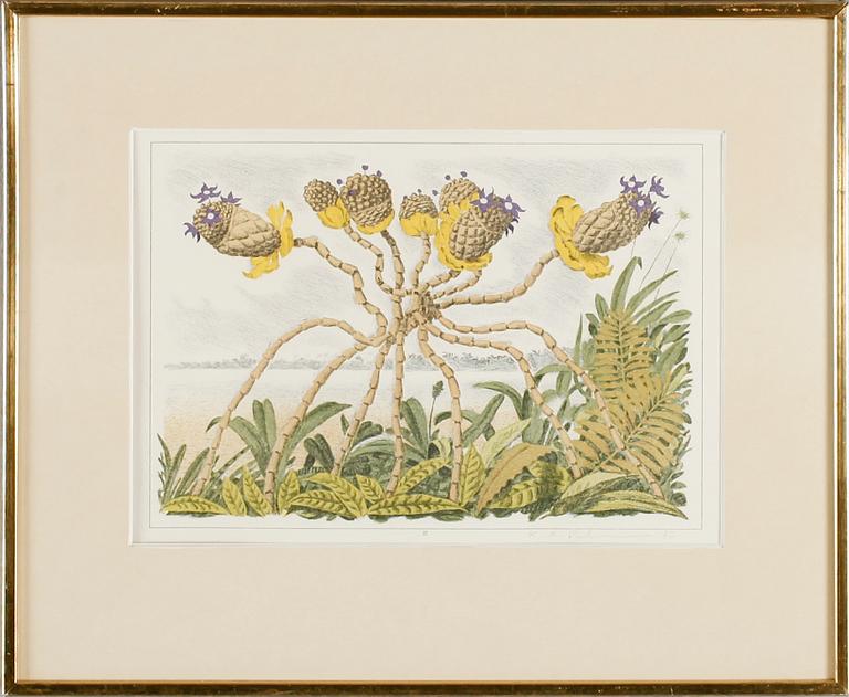 KARL AXEL PEHRSON, färglitografi, signerad och daterad 73.