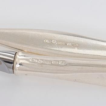 Tapio Wirkkala, Bestickuppsättning, 130 delar, silver, "Tapio", Kultakeskus, Tavastehus. 1960-1970-tal.