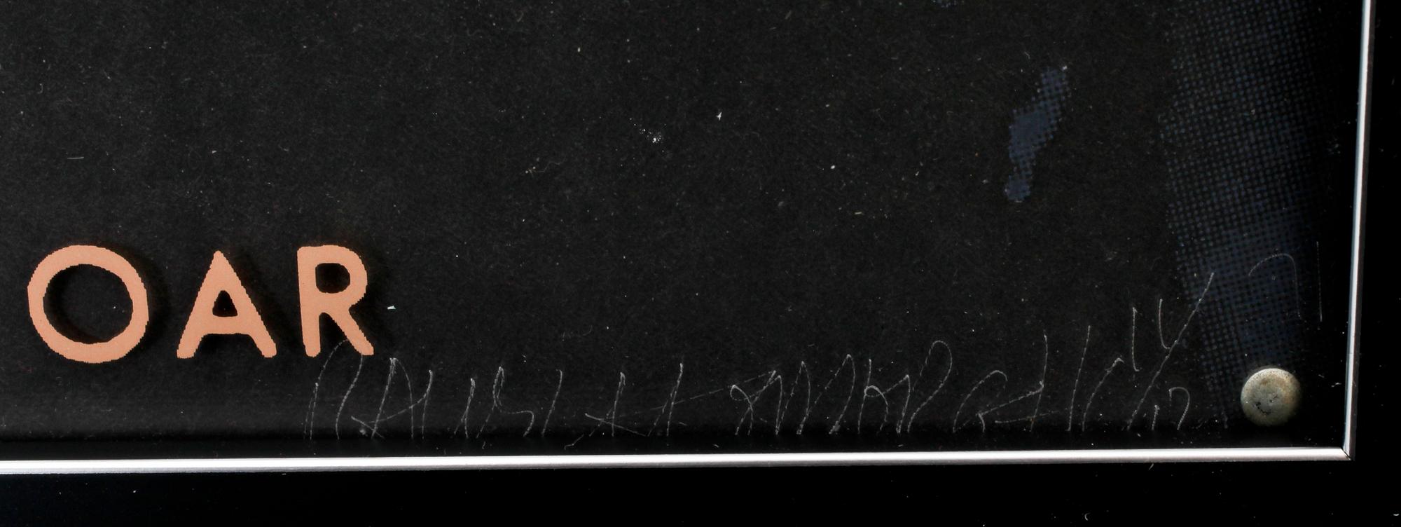 ROBERT RAUSCHENBERG, screentryck på plexiglas, sign, numr o dat HC 11/12,-71.