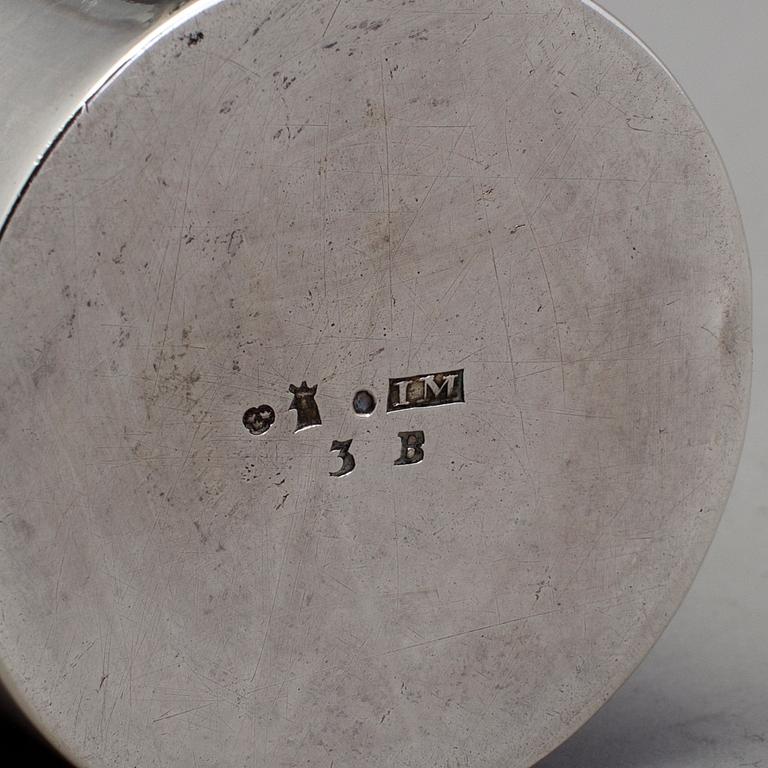 JACOB MÖLLER, Malmö 1808, bägare, silver, empire.