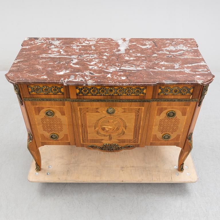 A second half of the 20th Century Gustavian style chest of three drawers.