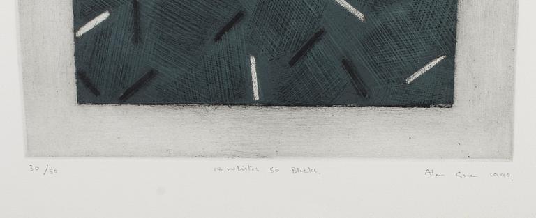 ALAN GREEN, etsning, signerad och daterad 1990, numrerad 30/50.