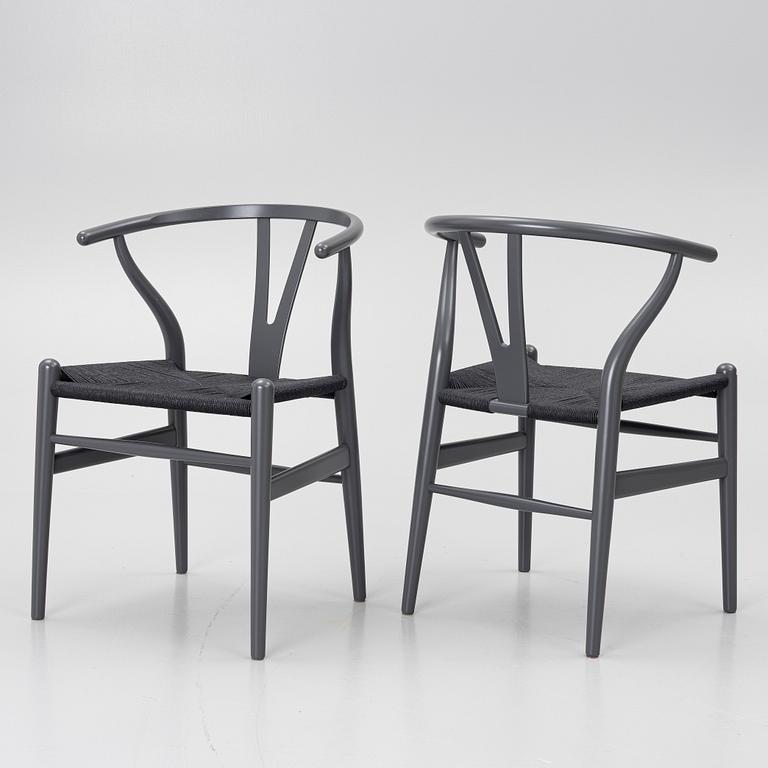 Hans J. Wegner, Chairs, 4, model CH 24 “Y Chair”, Carl Hansen & Søn, Denmark.