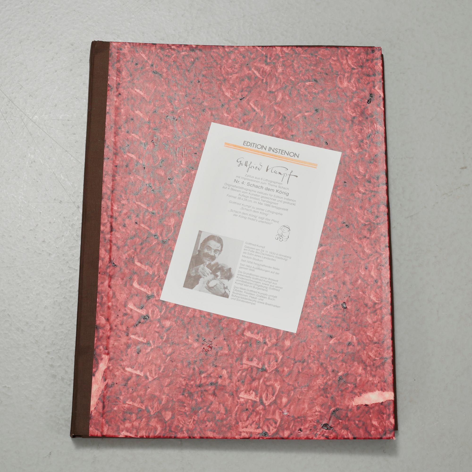 GOTTFRIED KUMPF, folder with 6 litographs, signed.