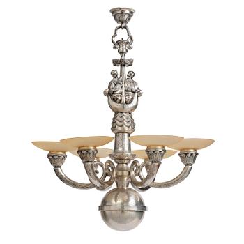 206. Per Torndahl, a Swedish Grace ceiling lamp, Atelier Torndahl, 1920s.