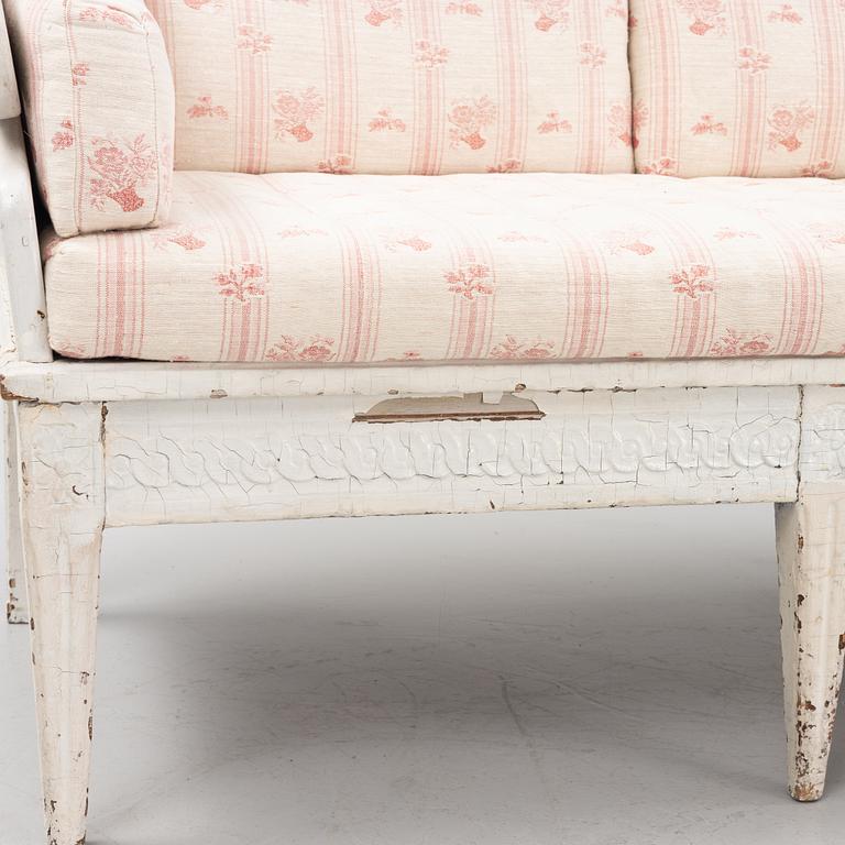 a gustavian sofa from the second half of the 18th century.