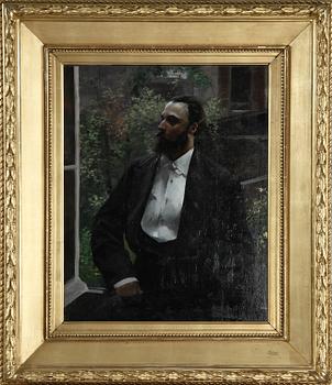 HUGO BIRGER, olja på pannå.